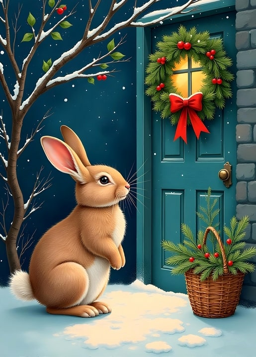 illustration Christmas night