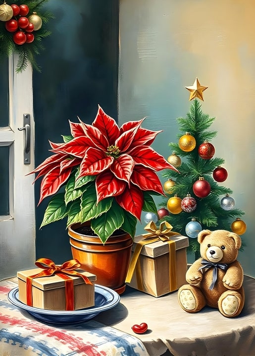 illustration Christmas night
