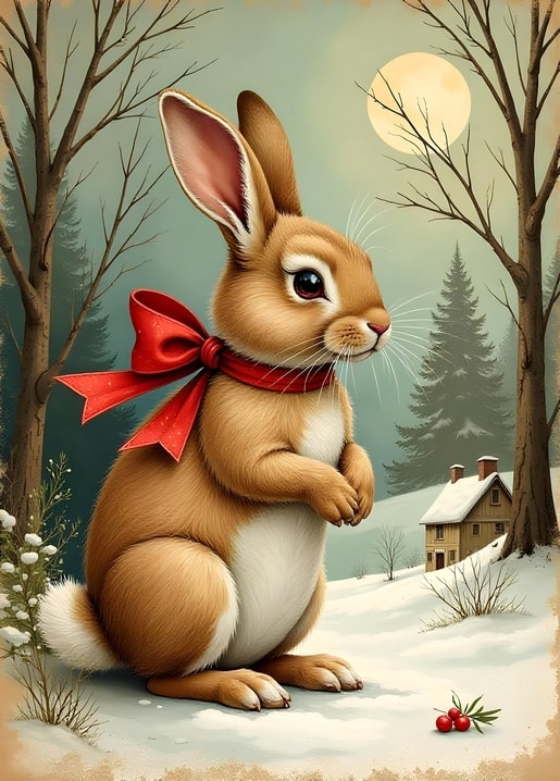 illustration Christmas night