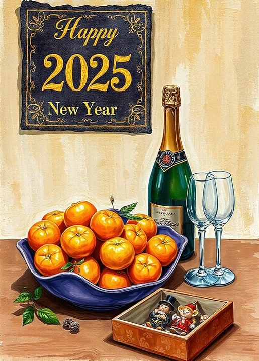 illustration Christmas night
