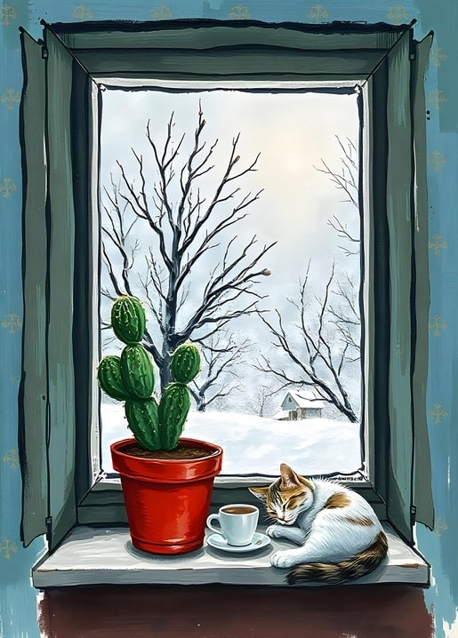 illustration Christmas night