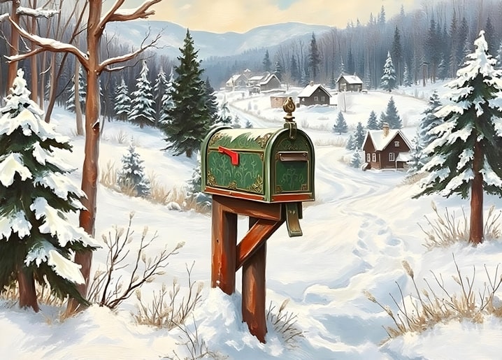 illustration Christmas night