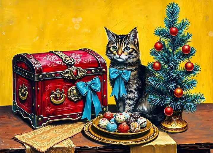 illustration Christmas night