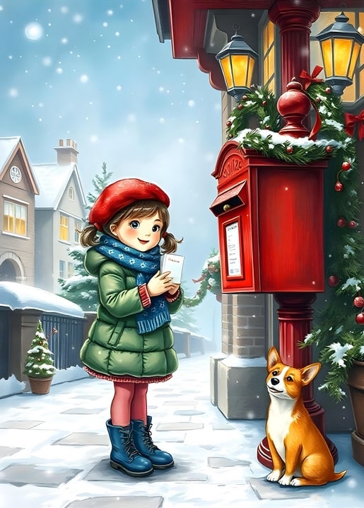illustration Christmas night