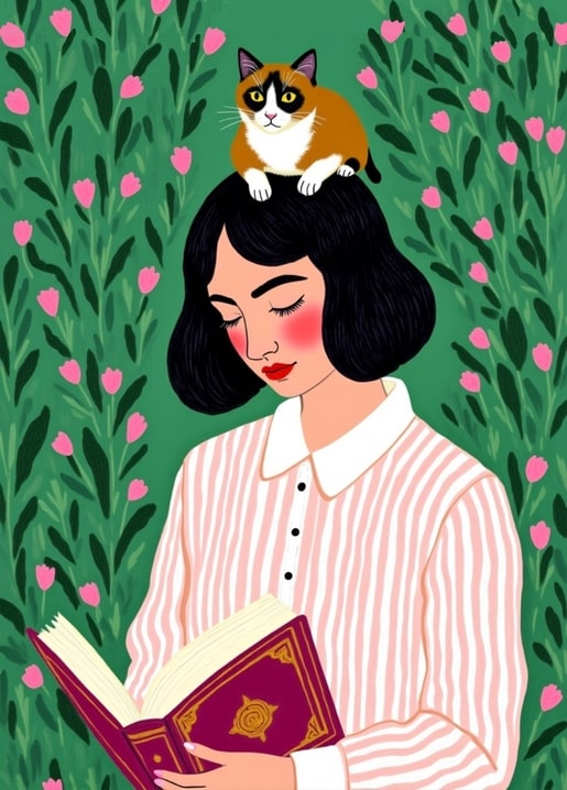 cat art illustration