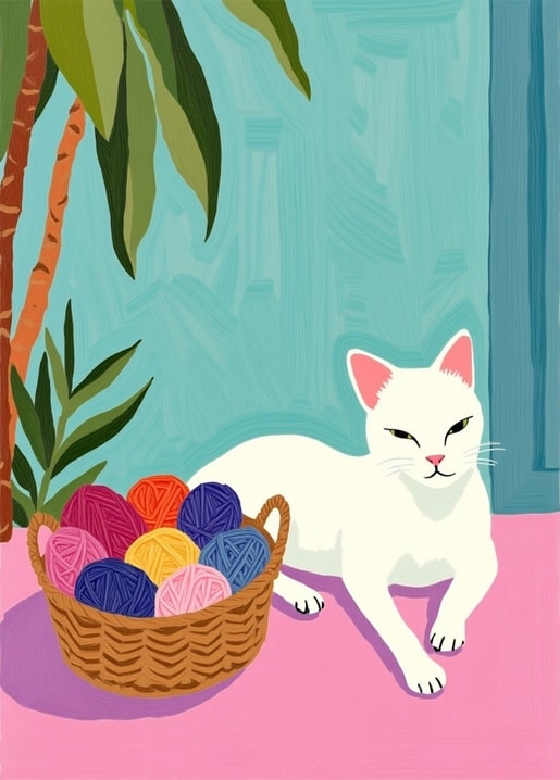 cat art illustration