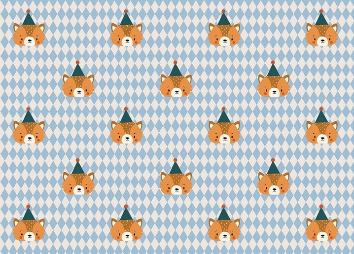 cute kawaii illustration postcard