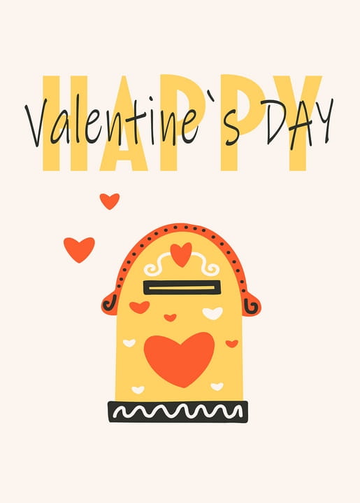 Valentine’s day postcard