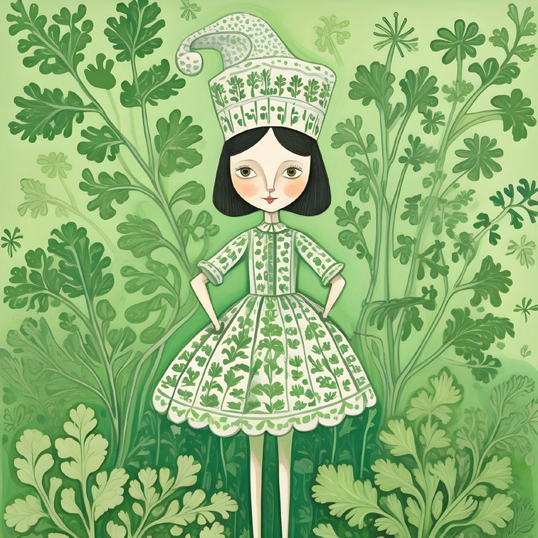 postcards with illustrations cute girls