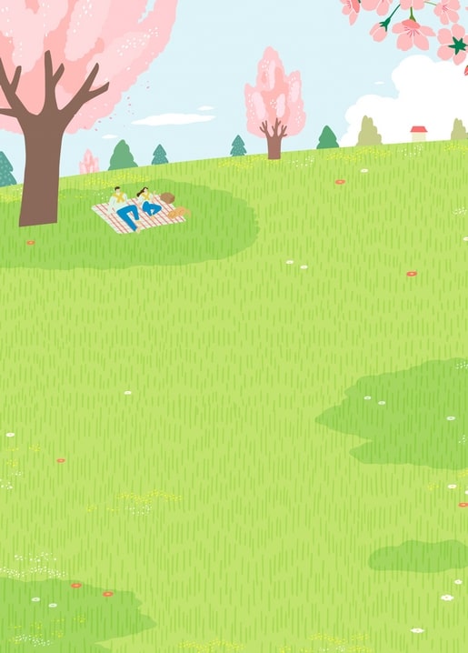 love illustration postcard