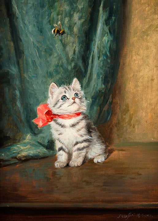 illustration with cute kittens