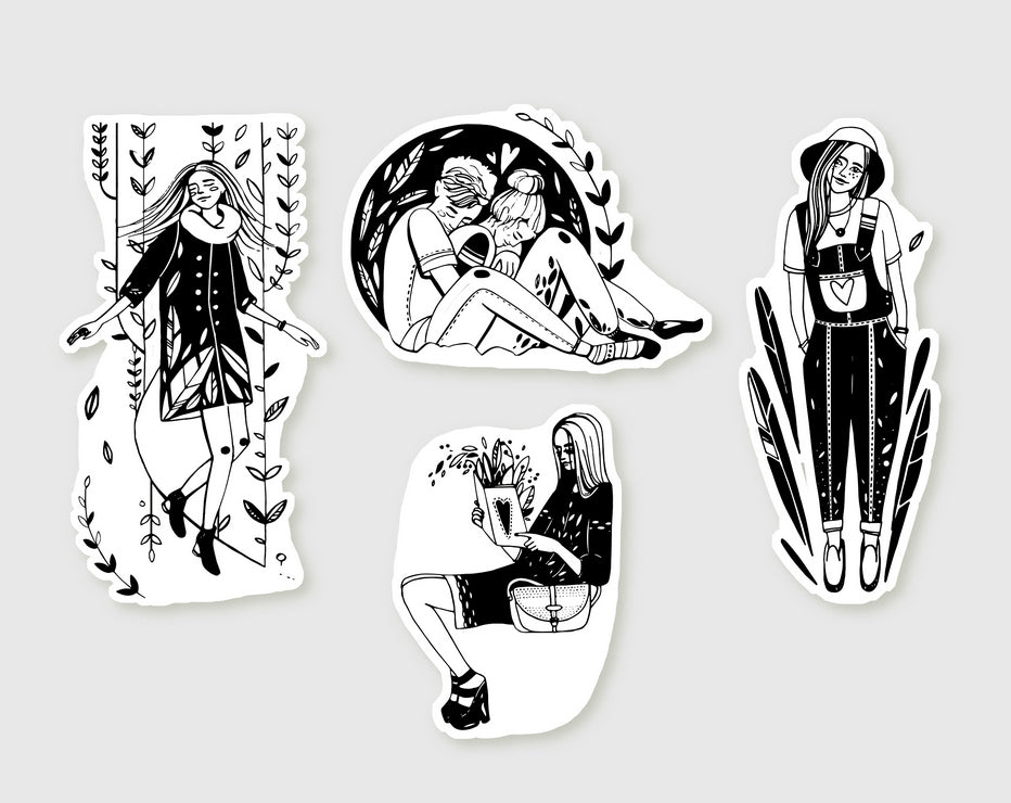 Shaped postcards set Cozy memories
