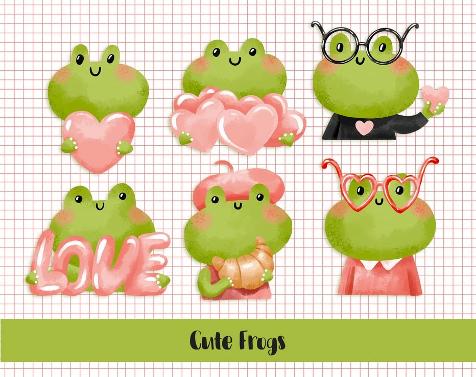 Фігурні листівки "Cute Frogs"