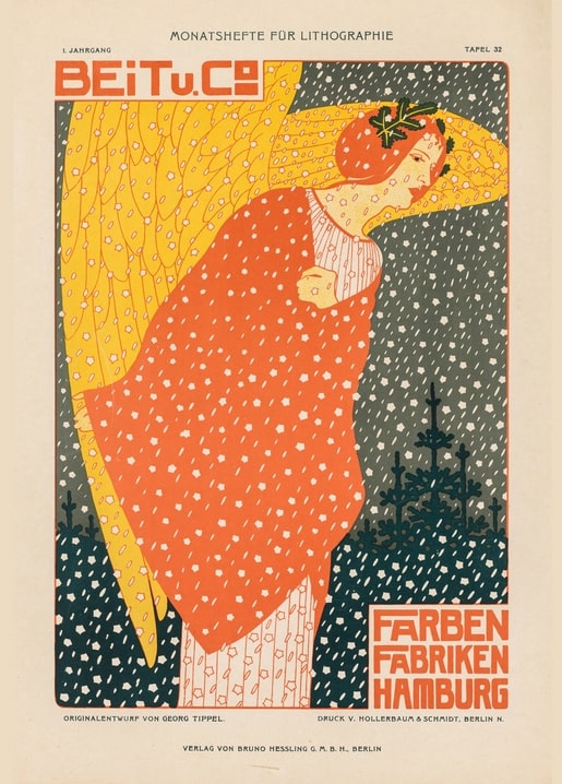 christmas retro vintage postcard