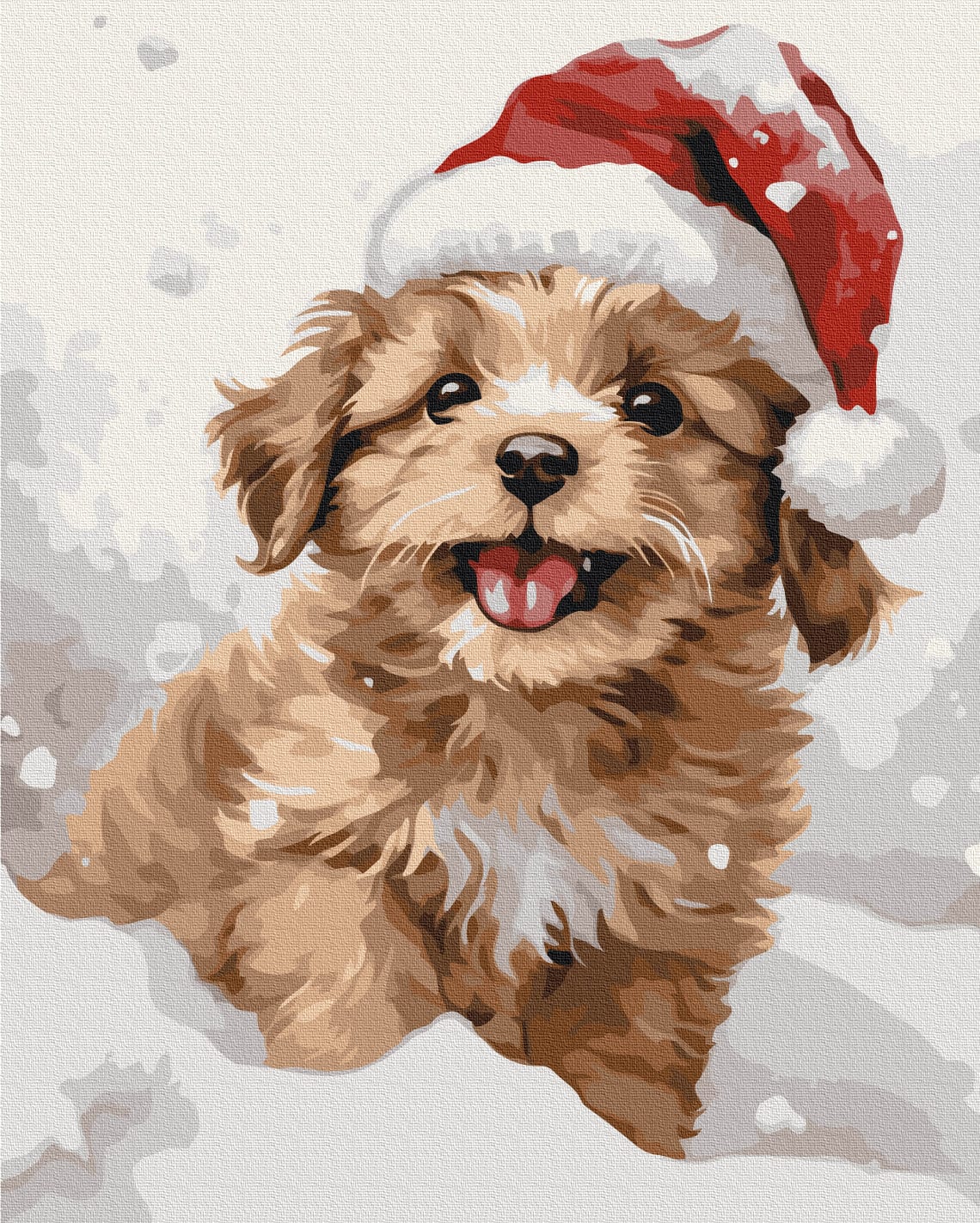 new year art postcardspainting by number, winter theme