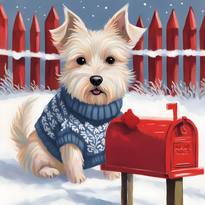 christmas cute animals postcards