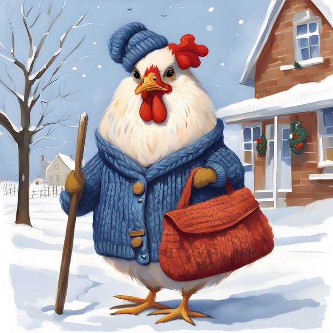 christmas cute animals postcards