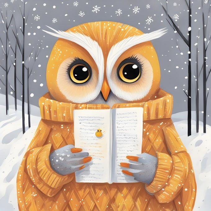 christmas cute animals postcards