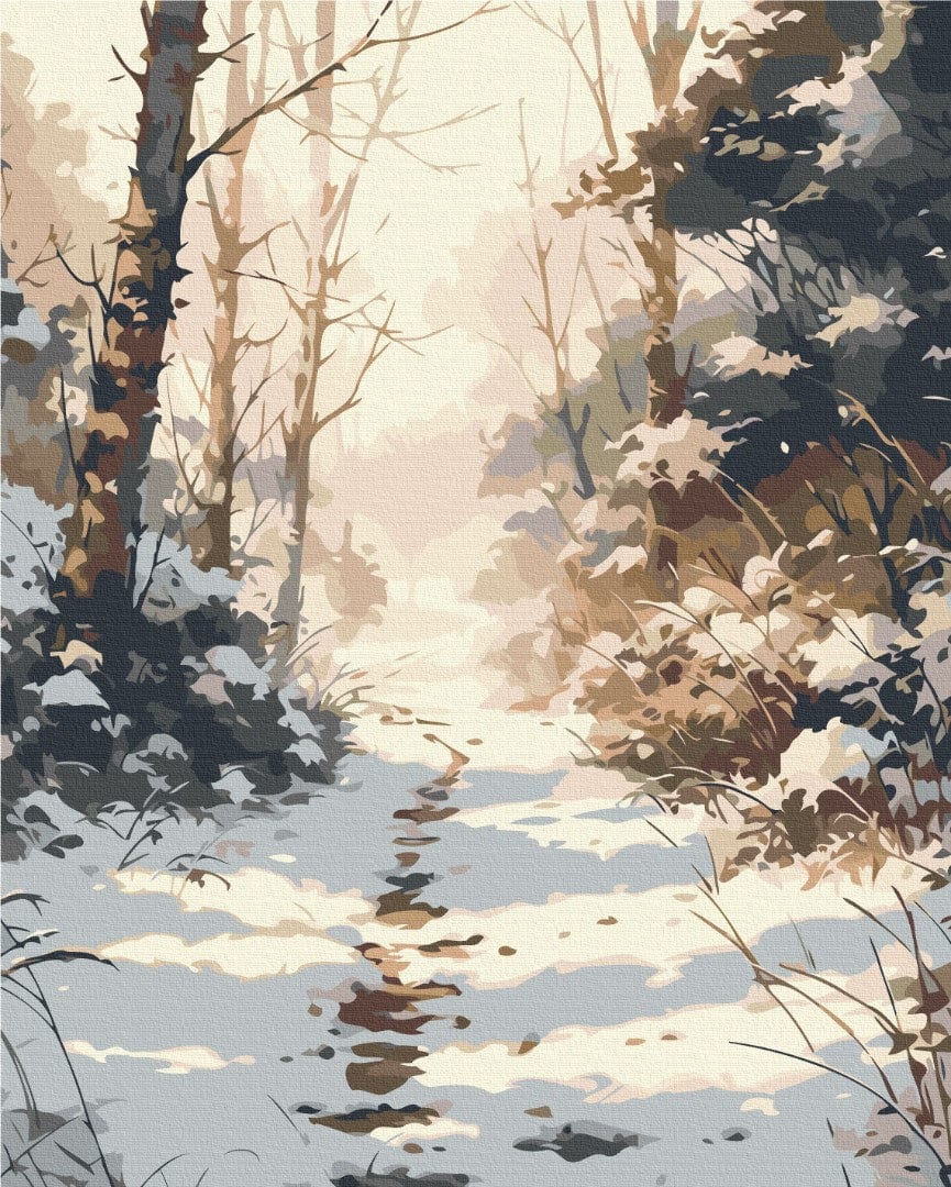 new year art postcardspainting by number, winter theme