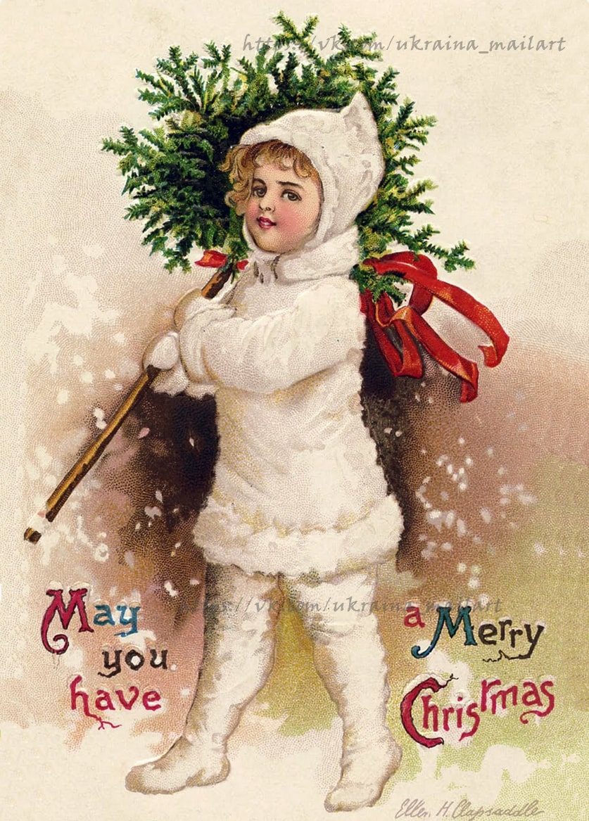 Листівка Різдвяні вінтаж / Видавничий дім "Золота Птаха"