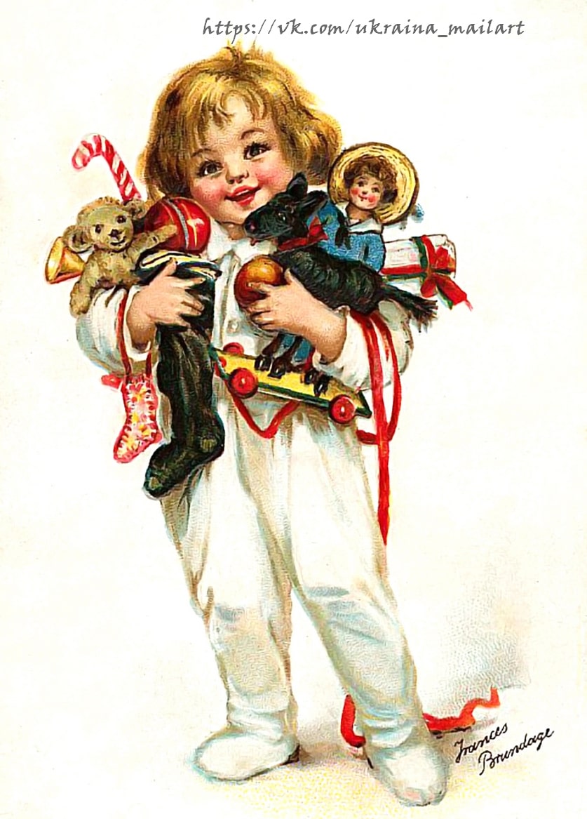 Листівка Різдіяні вінтаж / Видавничий дім "Золота Птаха"