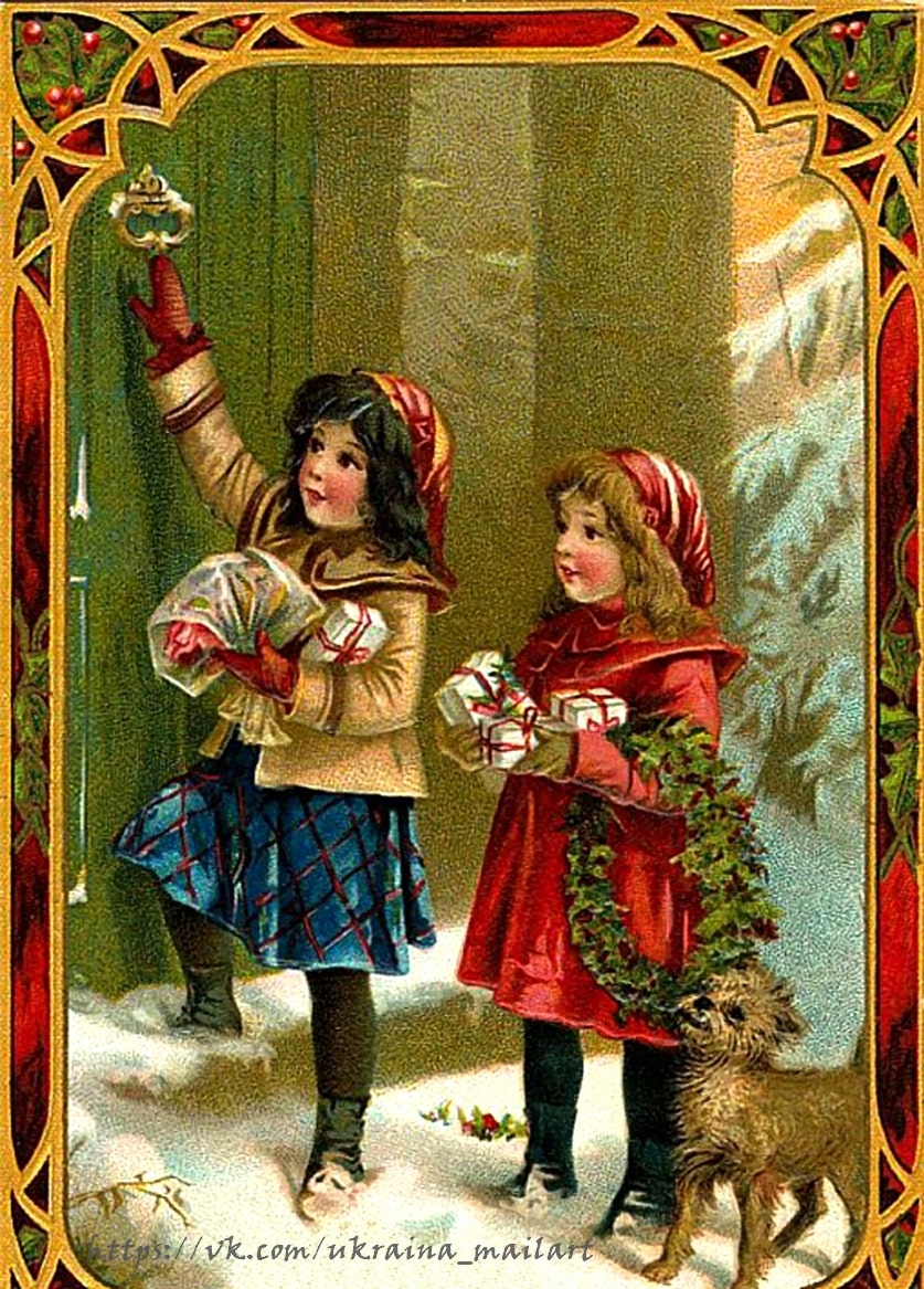 Листівка Різдвяні вінтаж / Видавничий дім "Золота Птаха"