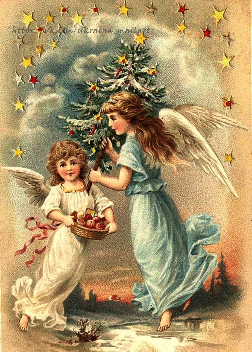 Листівка Різдіяні вінтаж / Видавничий дім "Золота Птаха"