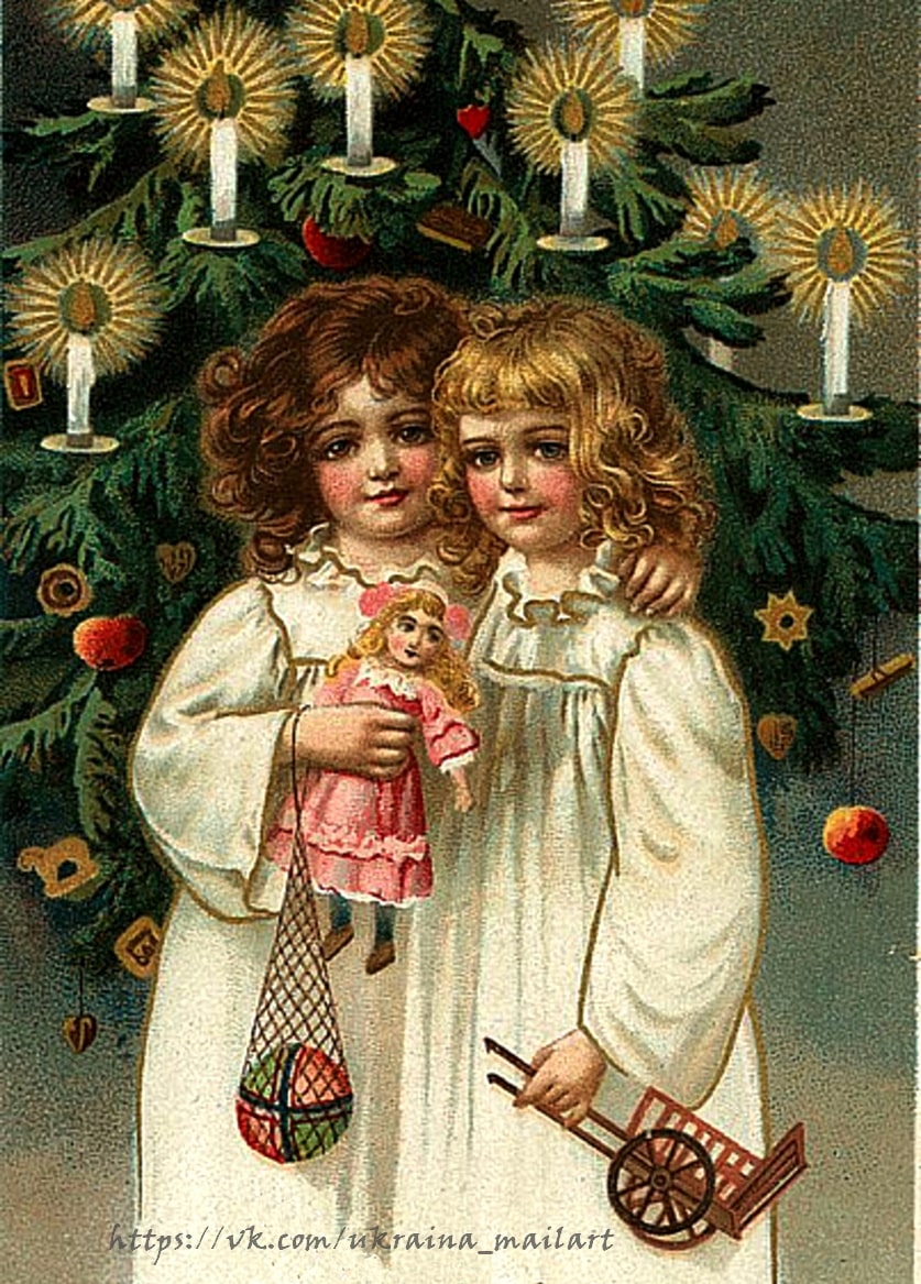 Листівка Різдіяні вінтаж / Видавничий дім "Золота Птаха"