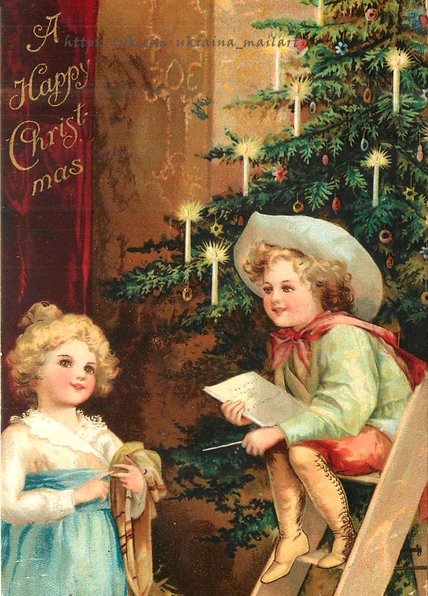 Листівка Різдвяні вінтаж / Видавничий дім "Золота Птаха"