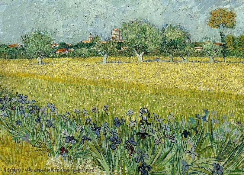 van gogh painting postcard