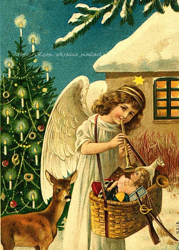 Листівка Різдвяні вінтаж / Видавничий дім "Золота Птаха"