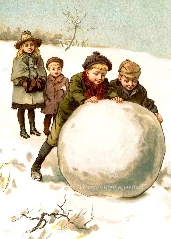 Листівка Різдвяні вінтаж / Видавничий дім "Золота Птаха"