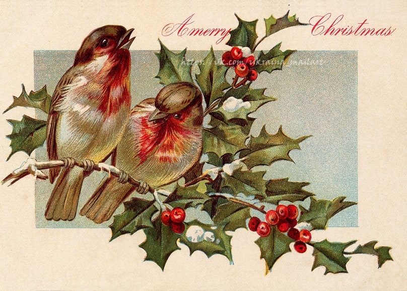 Листівка Різдвяні вінтаж / Видавничий дім "Золота Птаха"
