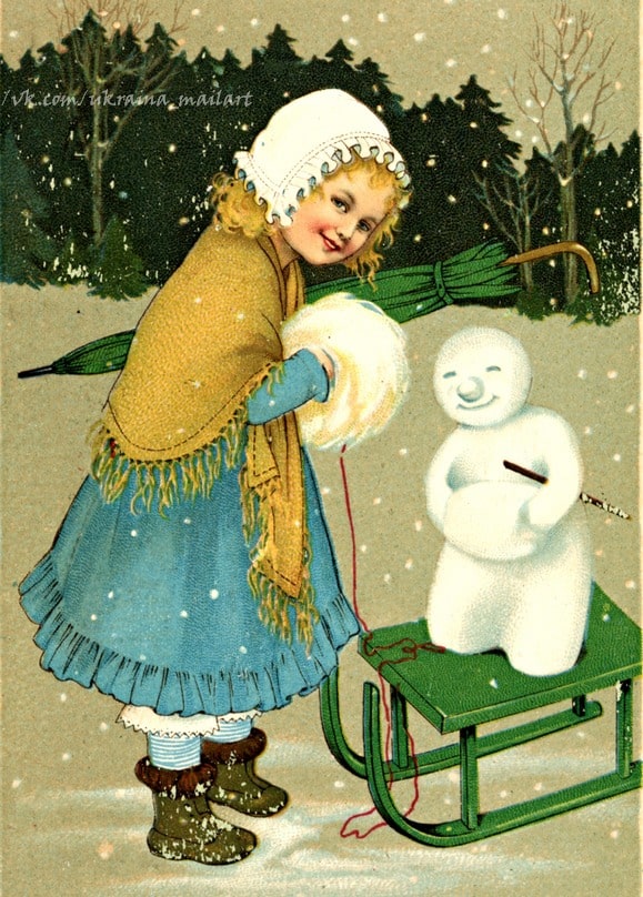 Листівка Різдвяні вінтаж / Видавничий дім "Золота Птаха"