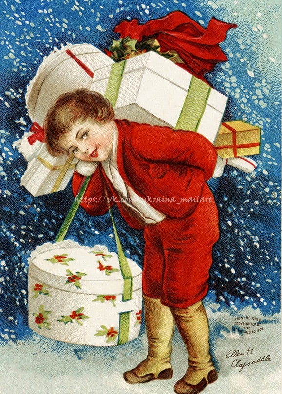 Листівка Різдвяні вінтаж / Видавничий дім "Золота Птаха"