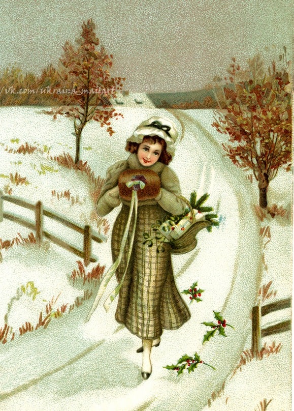 Листівка Різдвяні вінтаж / Видавничий дім "Золота Птаха"