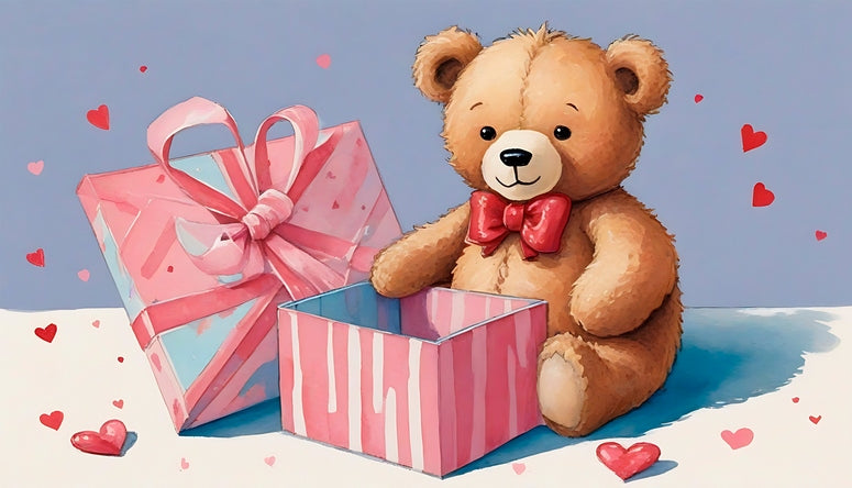 postcards with love and bear