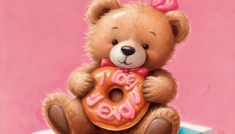 postcards with love and bear