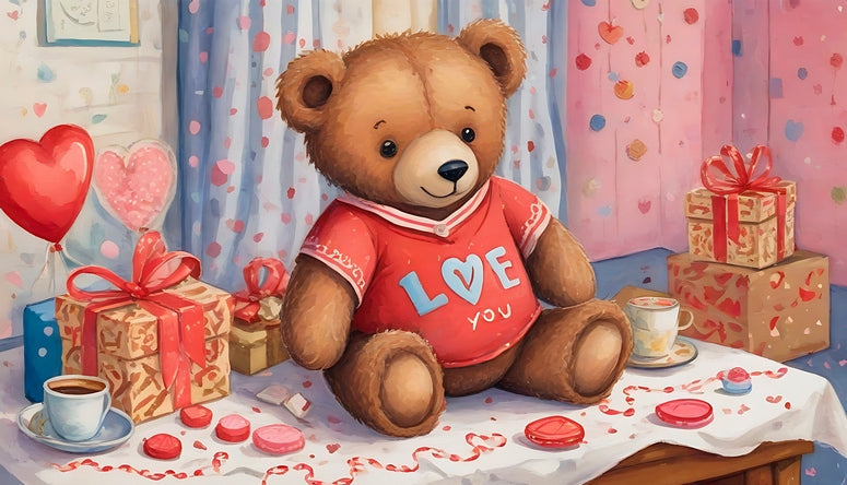 postcards with love and bear