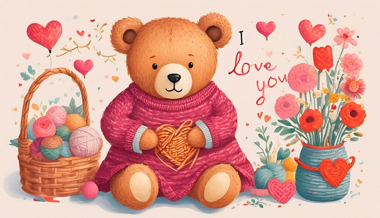 postcards with love and bear