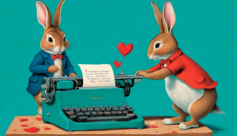 Postkarten mit Liebe und Bär