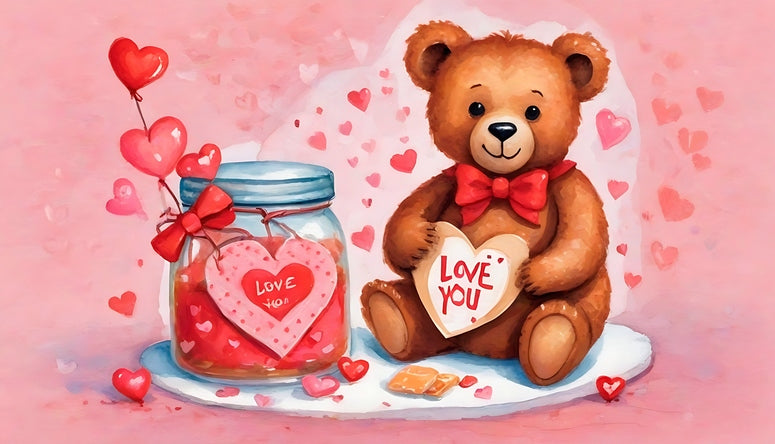 Postkarten mit Liebe und Bär