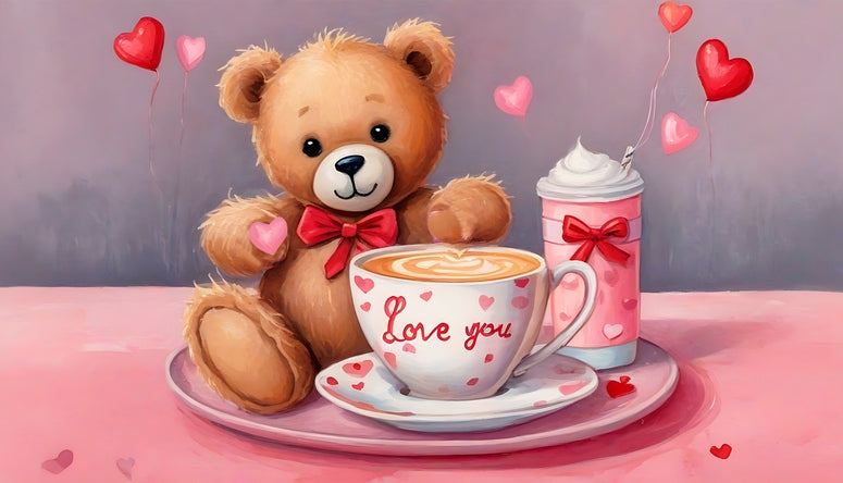 postcards with love and bear