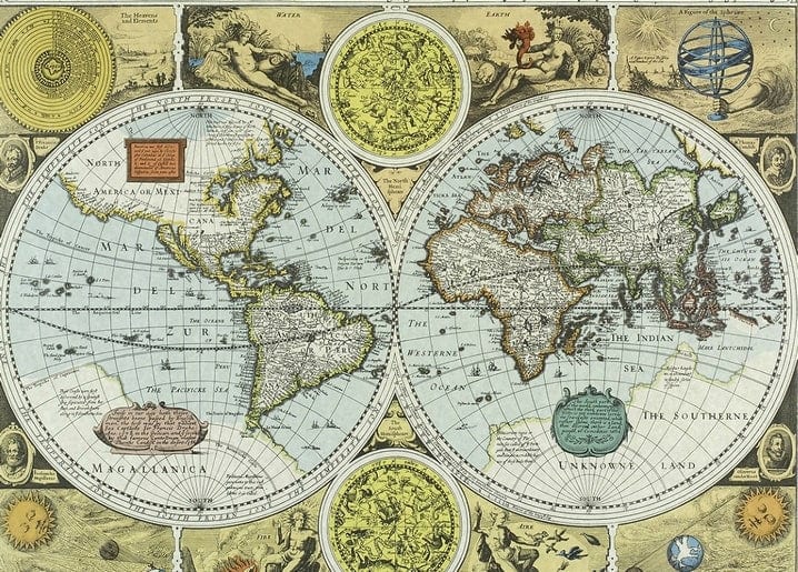 Листівка Old Maps / Видавничий дім "Золота Птаха"