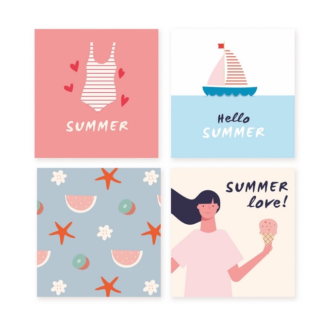 Набір Міні-листівок 10*10 см / Видавничий дім "Золота Птаха"