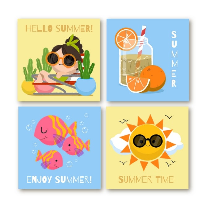 Набір Міні-листівок 10*10 см / Видавничий дім "Золота Птаха"