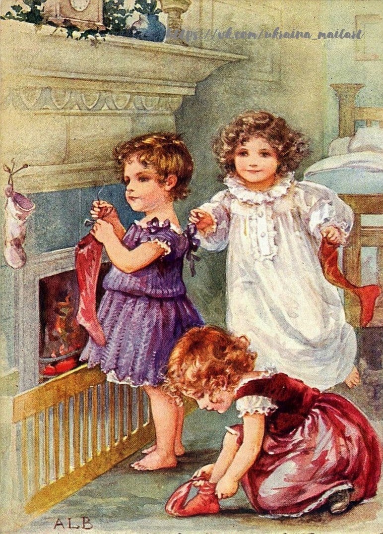 Листівка Різдіяні вінтаж / Видавничий дім "Золота Птаха"