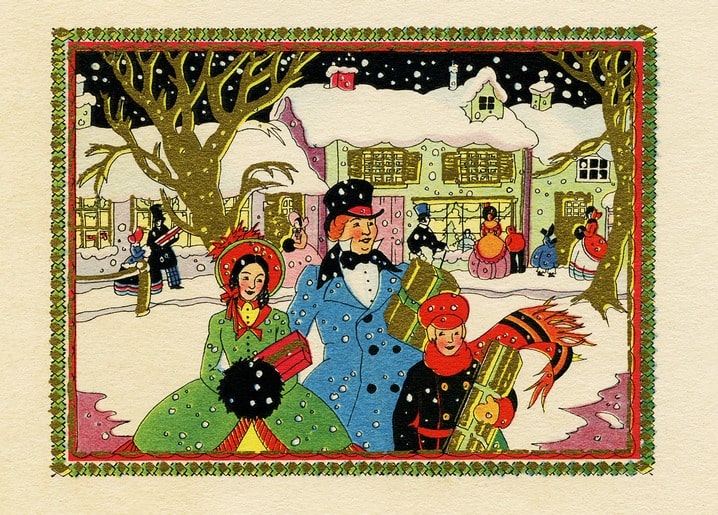 Листівка Різдвяні вінтаж / Видавничий дім "Золота Птаха"