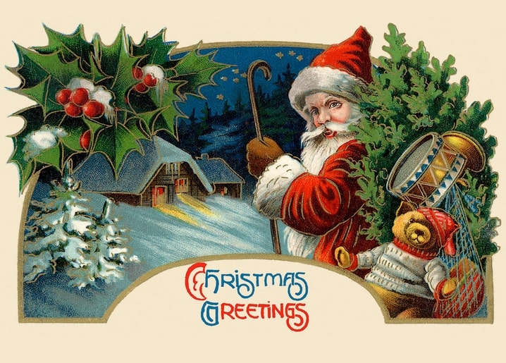 Листівка Різдвяні вінтаж / Видавничий дім "Золота Птаха"