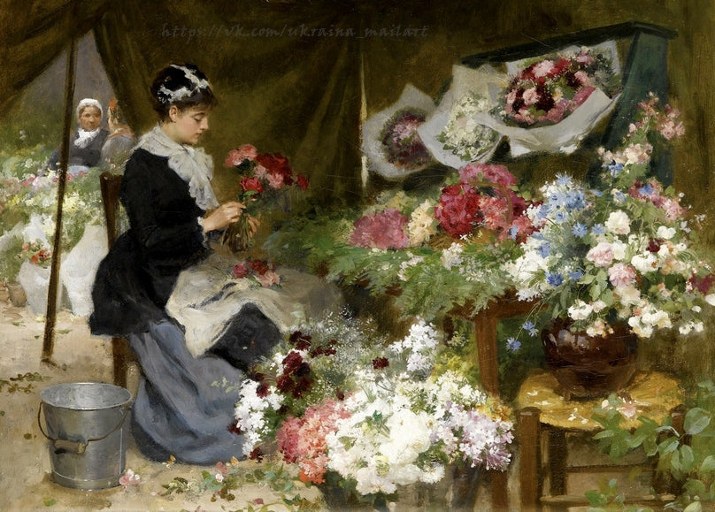 parisian boulevard and cafes, flower shops, happy childhood